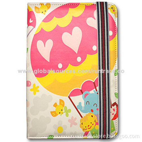 Painted case for tablet 8'' to 9'', with multi-angle stand function, auto-sleep function